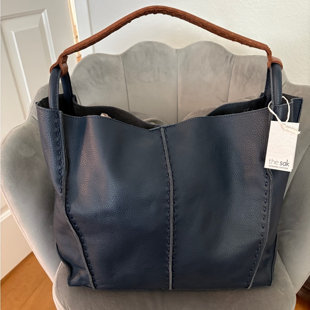 The Sak Large Los Feliz Tote in Indigo blue